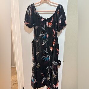 Torrid Feather Dress VGUC 00